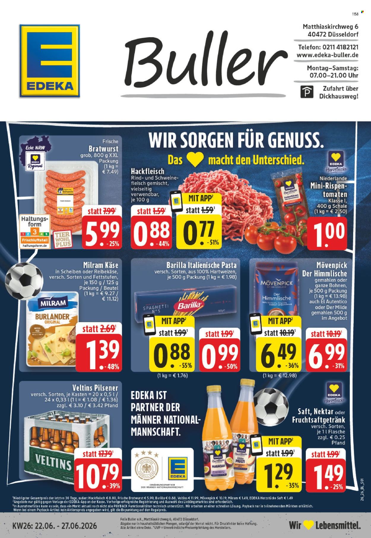 Edeka Prospekte  - 22.06.2026 - 27.06.2026. Seite 1