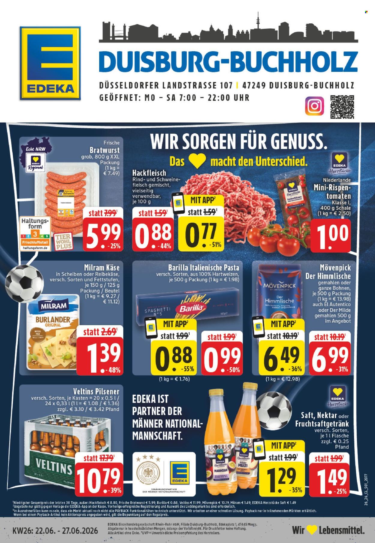 Edeka Prospekte  - 22.06.2026 - 27.06.2026. Seite 1