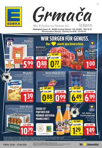 Prospekte Edeka - 22.06.2026 - 27.06.2026.