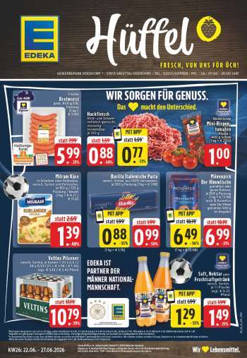 Prospekte Edeka - 22.06.2026 - 27.06.2026.