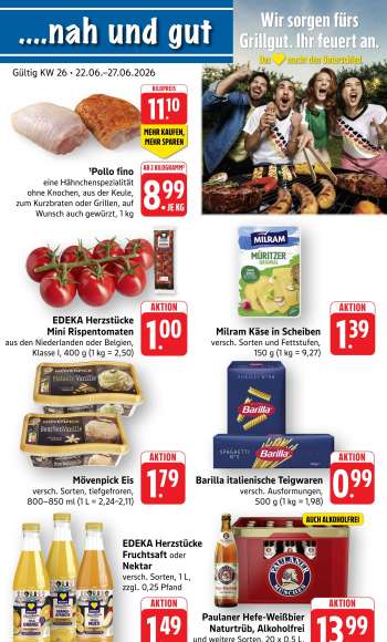 Prospekte Edeka - 22.06.2026 - 27.06.2026.