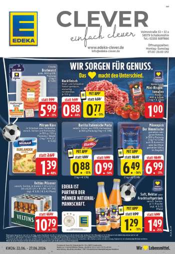 Prospekte Edeka - 22.06.2026 - 27.06.2026.