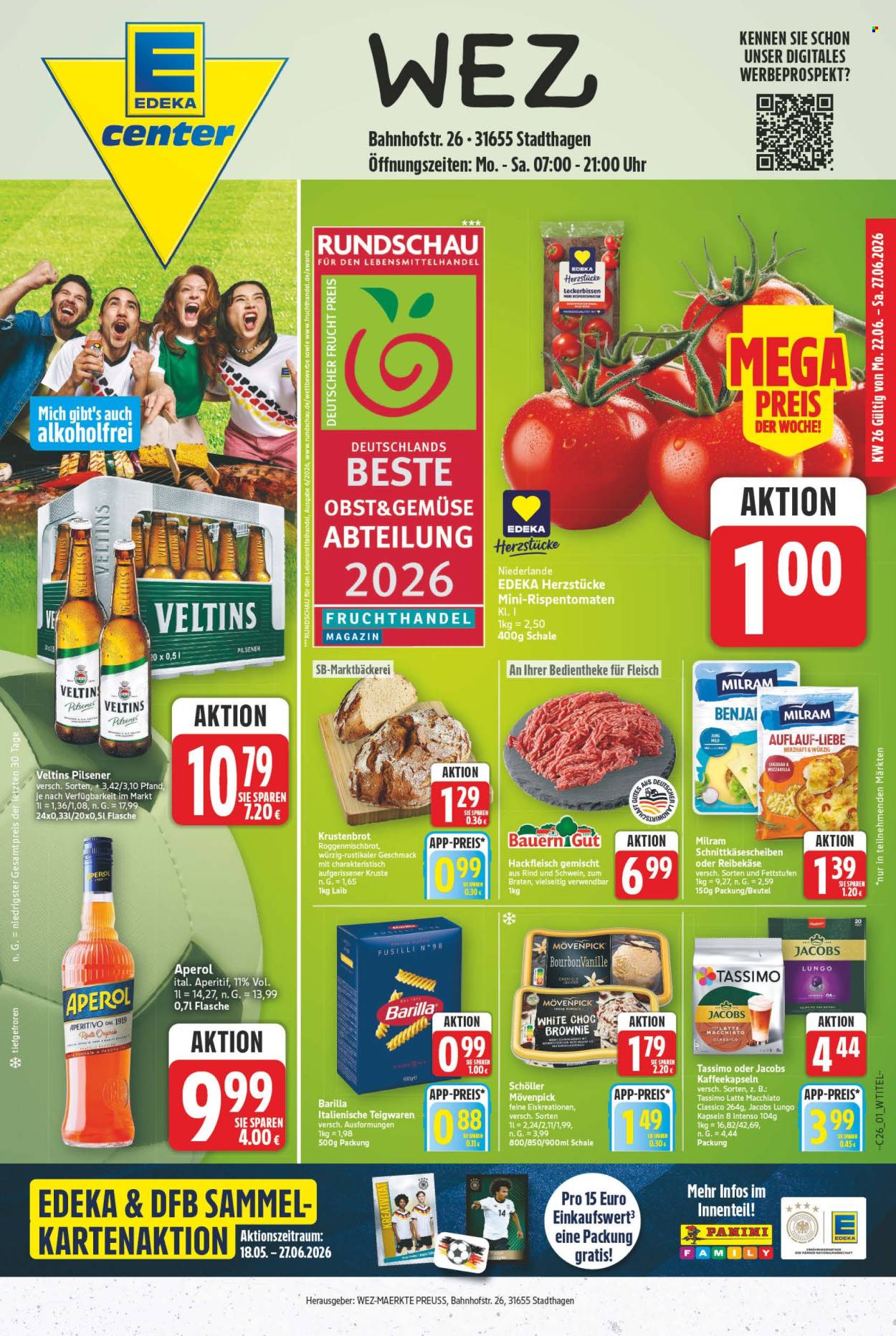E center Prospekte  - 22.06.2026 - 27.06.2026. Seite 1