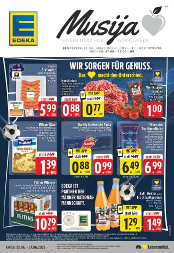 Prospekte Edeka - 22.06.2026 - 27.06.2026.