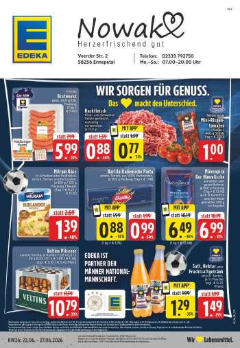 Prospekte Edeka - 22.06.2026 - 27.06.2026.
