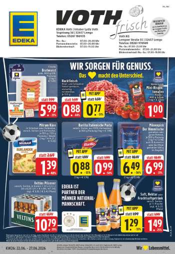 Prospekte Edeka - 22.06.2026 - 27.06.2026.