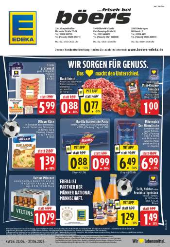 Prospekte Edeka - 22.06.2026 - 27.06.2026.