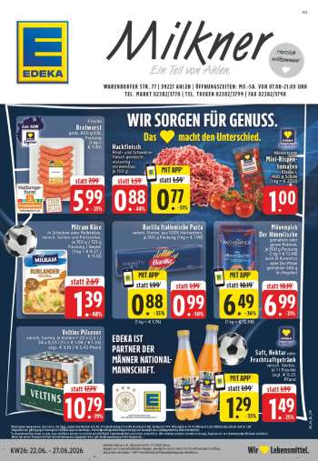 Prospekte Edeka - 22.06.2026 - 27.06.2026.