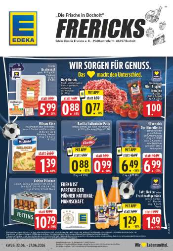 Prospekte Edeka - 22.06.2026 - 27.06.2026.