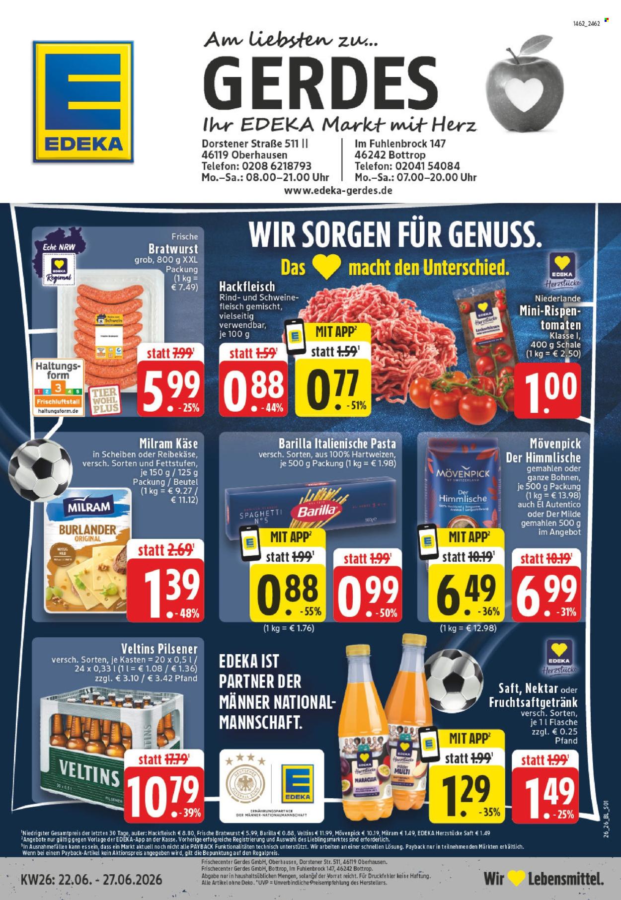 E center Prospekte  - 22.06.2026 - 27.06.2026. Seite 1