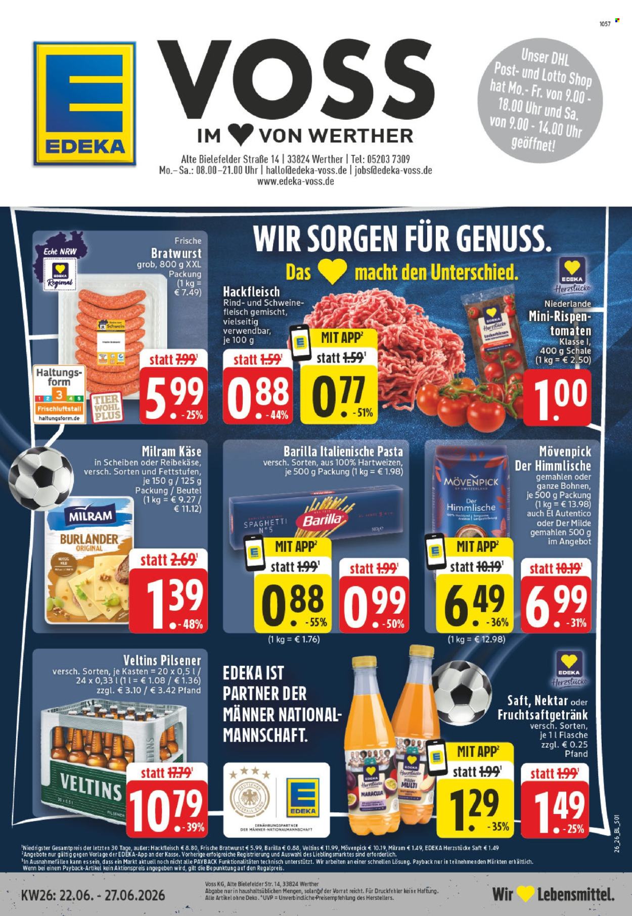 Edeka Prospekte  - 22.06.2026 - 27.06.2026. Seite 1