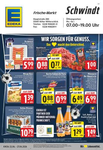 Prospekte Edeka - 22.06.2026 - 27.06.2026.