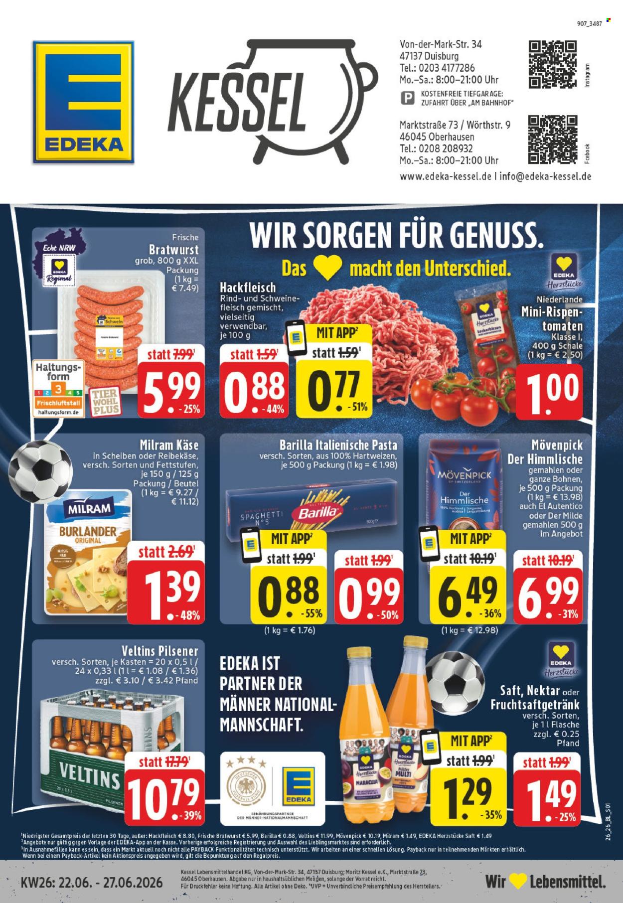 Edeka Prospekte  - 22.06.2026 - 27.06.2026. Seite 1