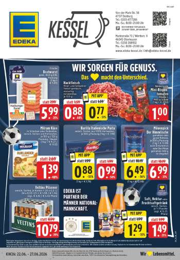 Prospekte Edeka - 22.06.2026 - 27.06.2026.