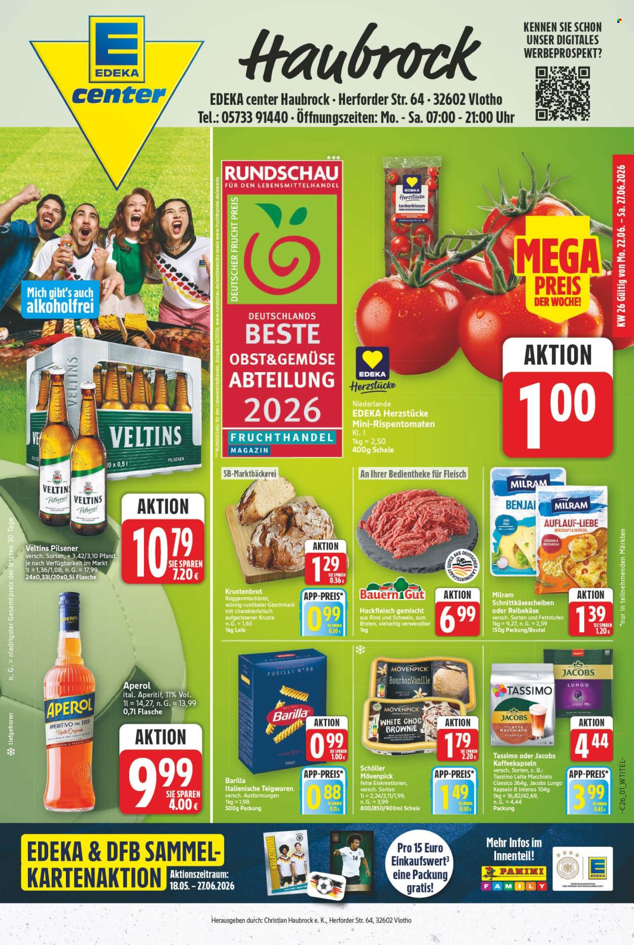 E center Prospekte  - 22.06.2026 - 27.06.2026. Seite 1
