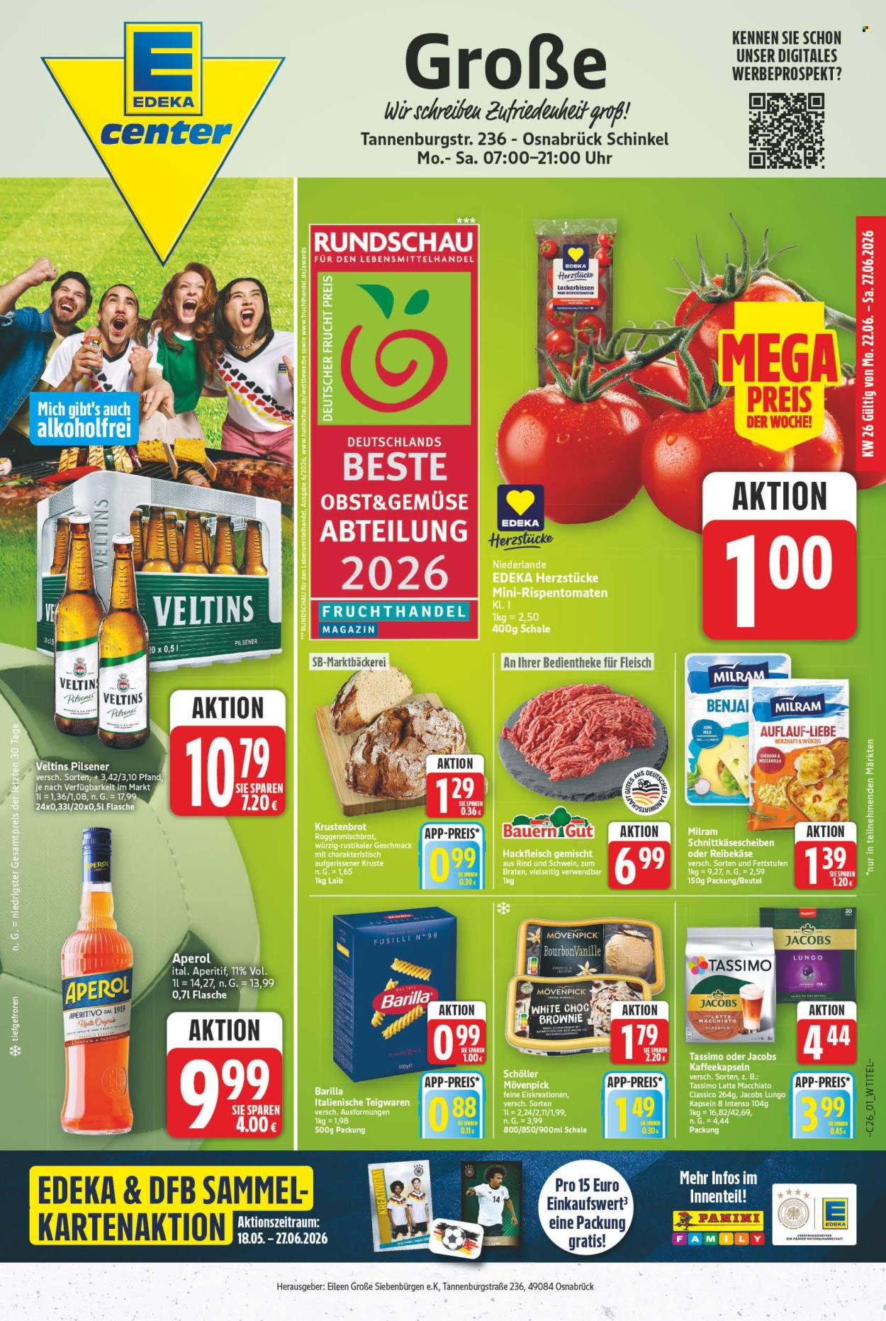 E center Prospekte  - 22.06.2026 - 27.06.2026. Seite 1