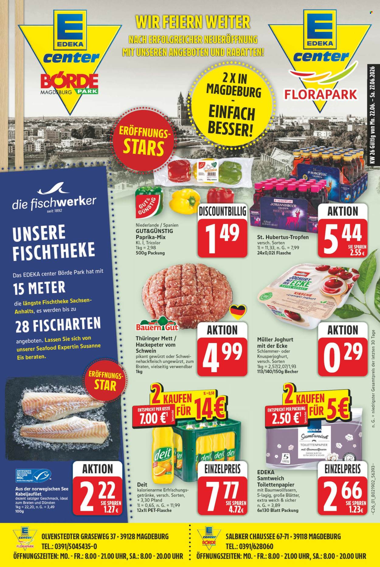 E center Prospekte  - 22.06.2026 - 27.06.2026. Seite 1