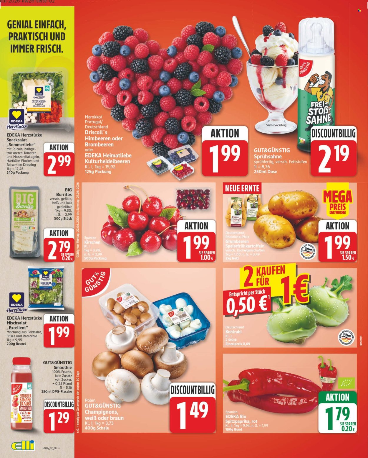 Edeka Prospekte  - 22.06.2026 - 27.06.2026. Seite 2