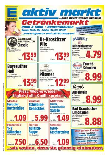 Prospekte Edeka - 22.06.2026 - 27.06.2026.