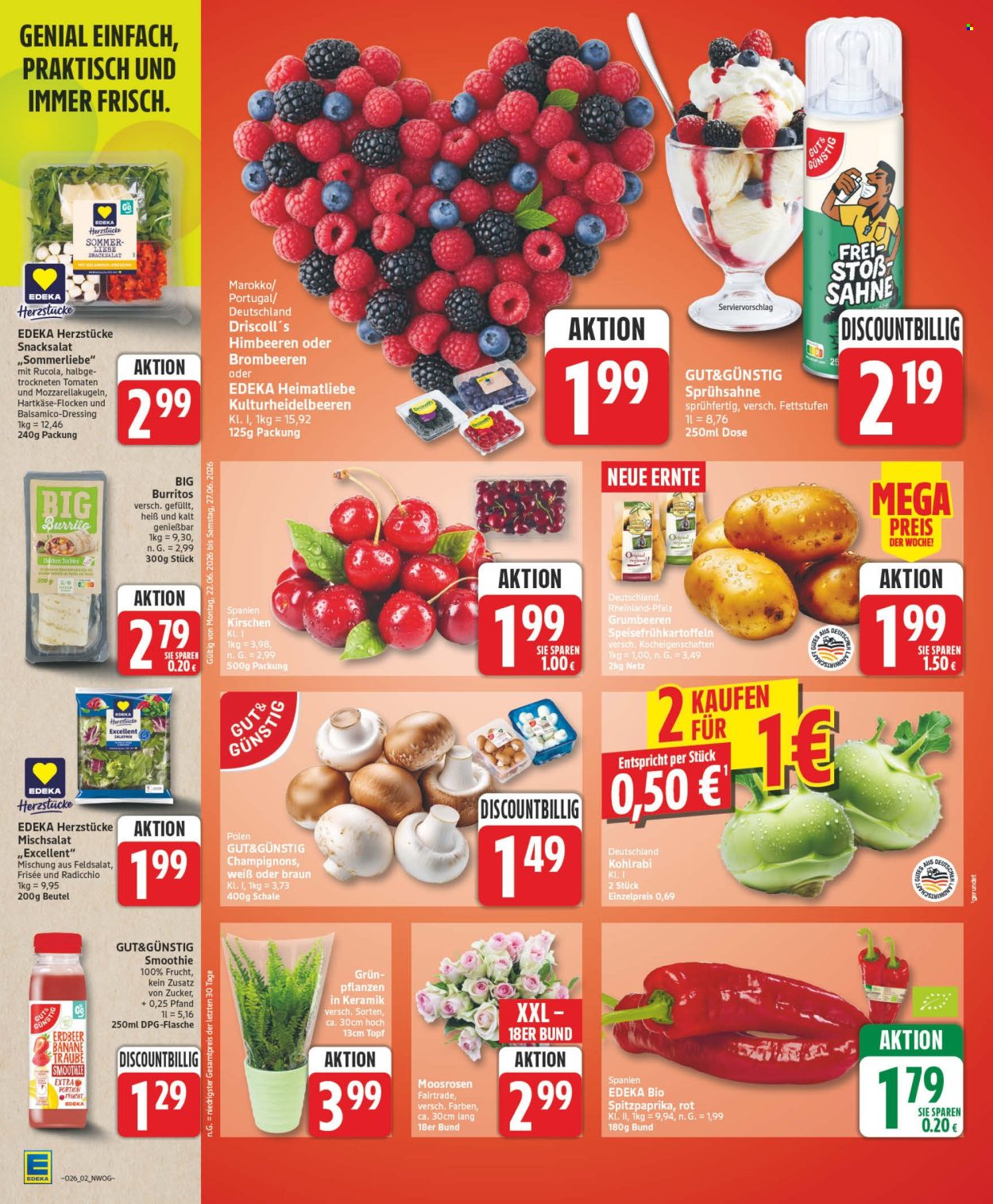 Edeka Prospekte  - 22.06.2026 - 27.06.2026. Seite 2