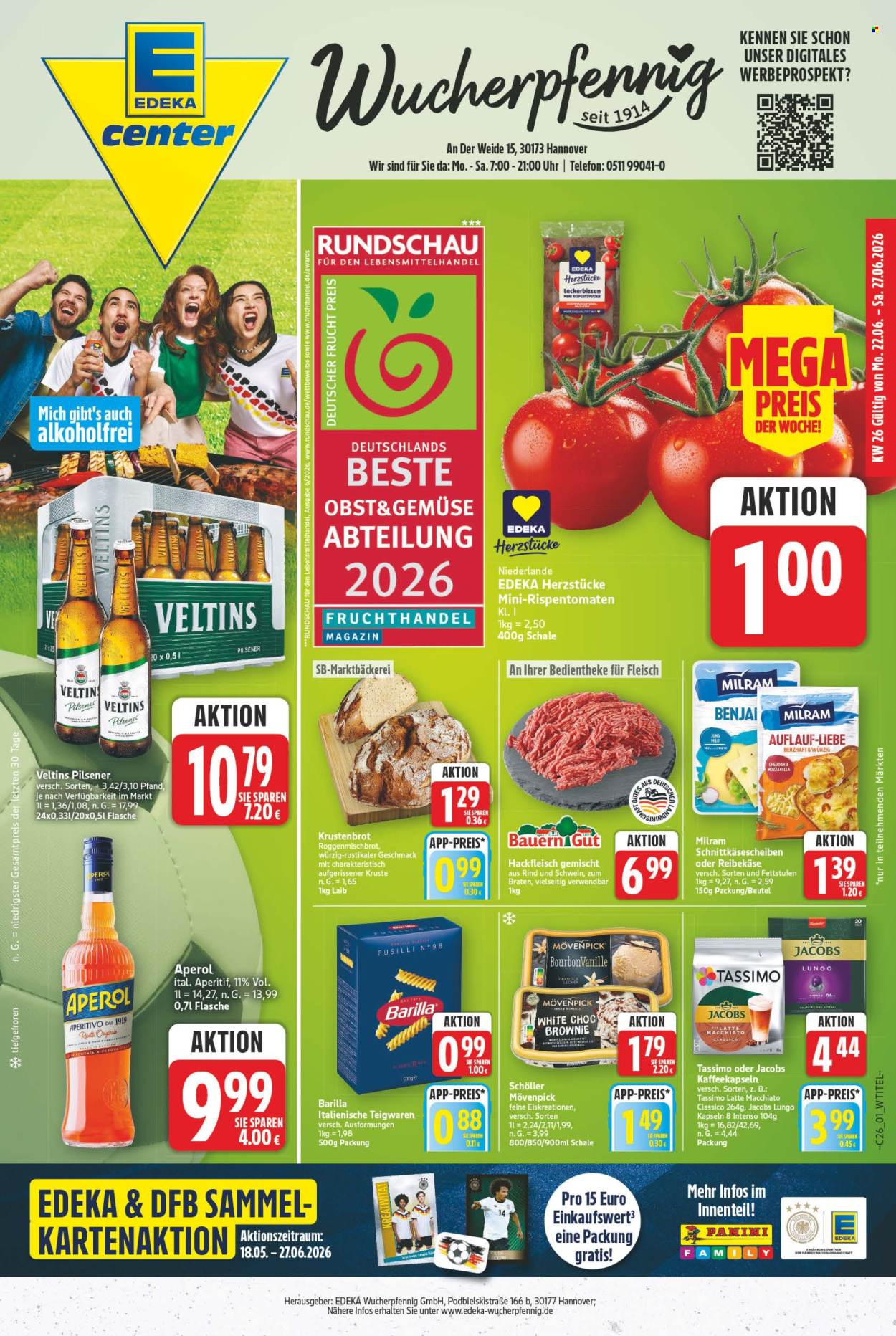E center Prospekte  - 22.06.2026 - 27.06.2026. Seite 1