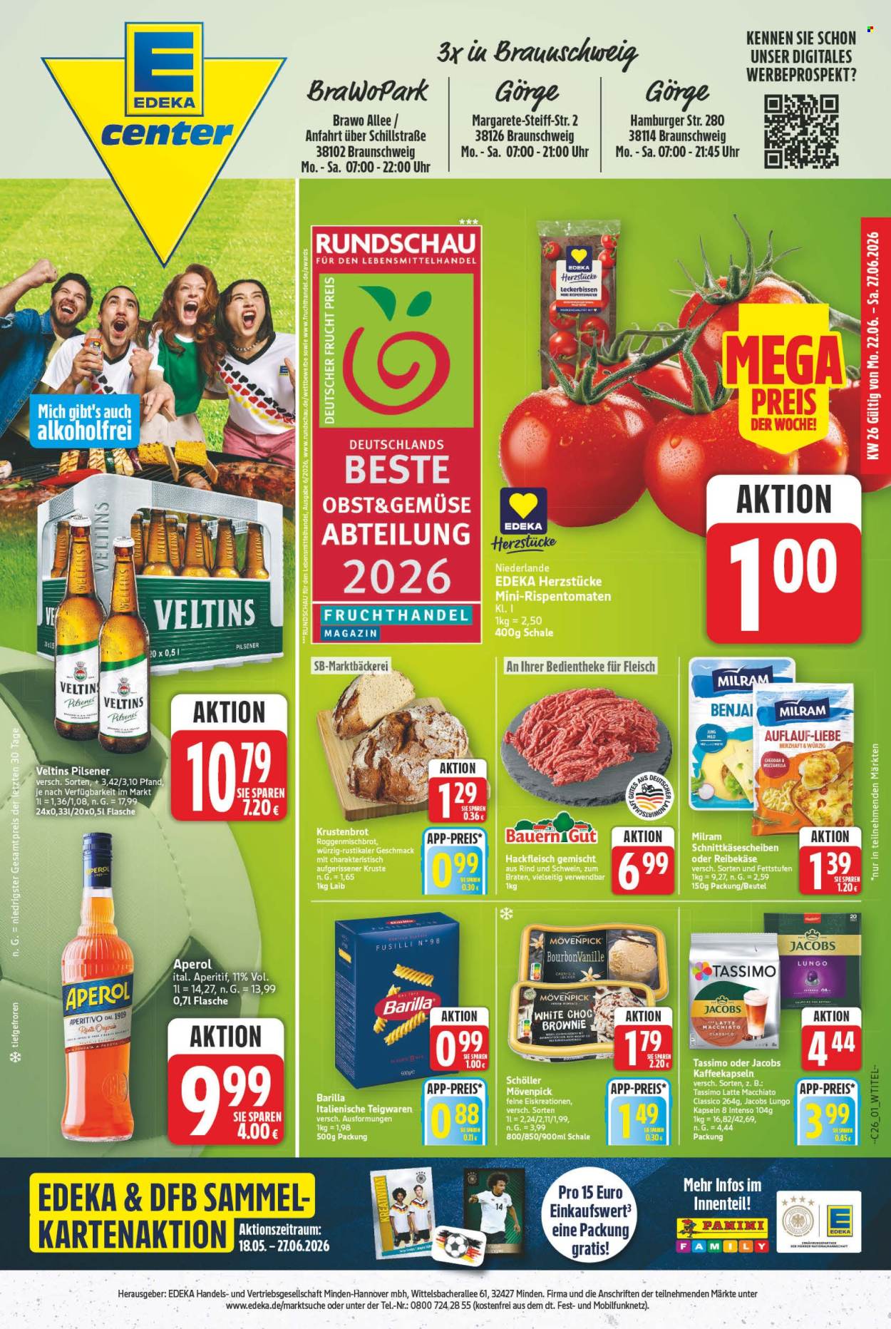 E center Prospekte  - 22.06.2026 - 27.06.2026. Seite 1