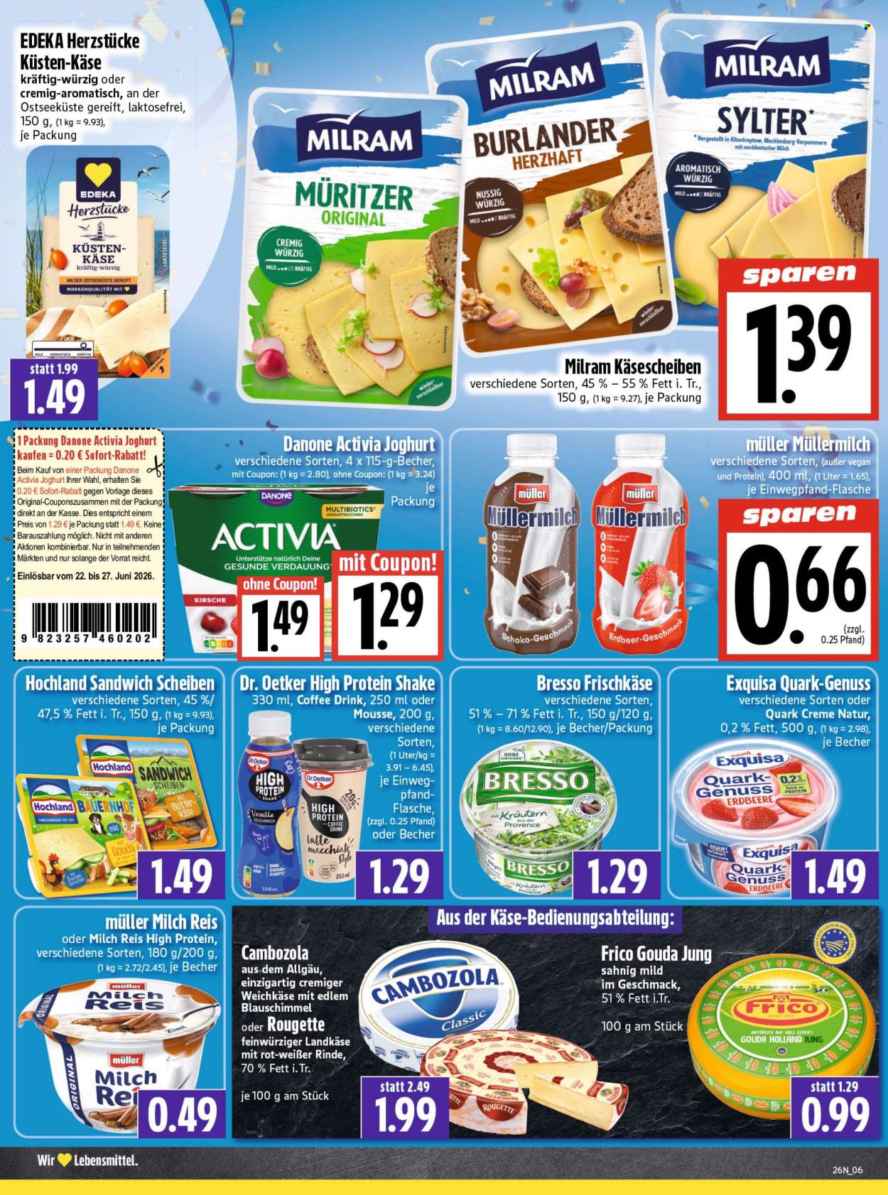 Edeka Prospekte  - 22.06.2026 - 27.06.2026. Seite 6