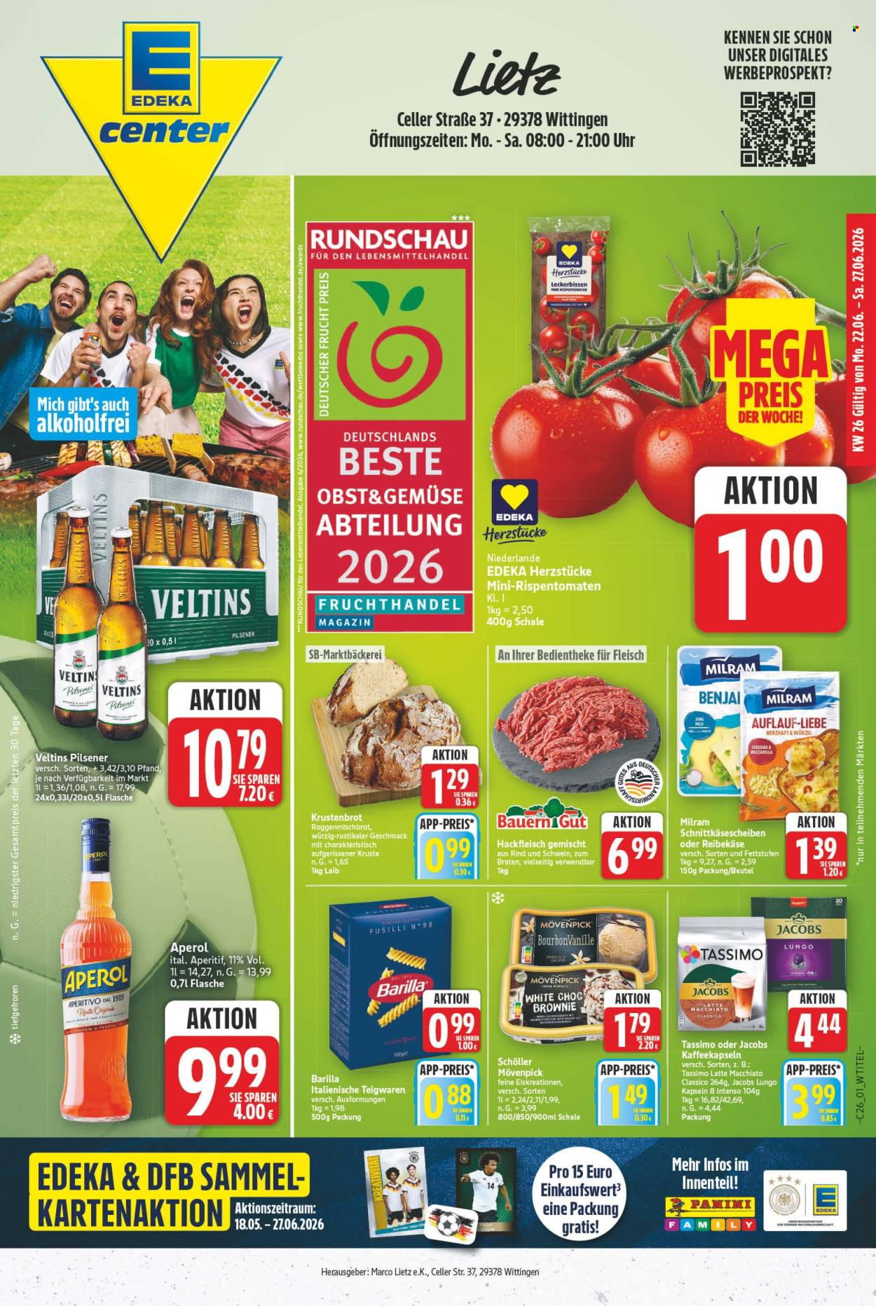 E center Prospekte  - 22.06.2026 - 27.06.2026. Seite 1