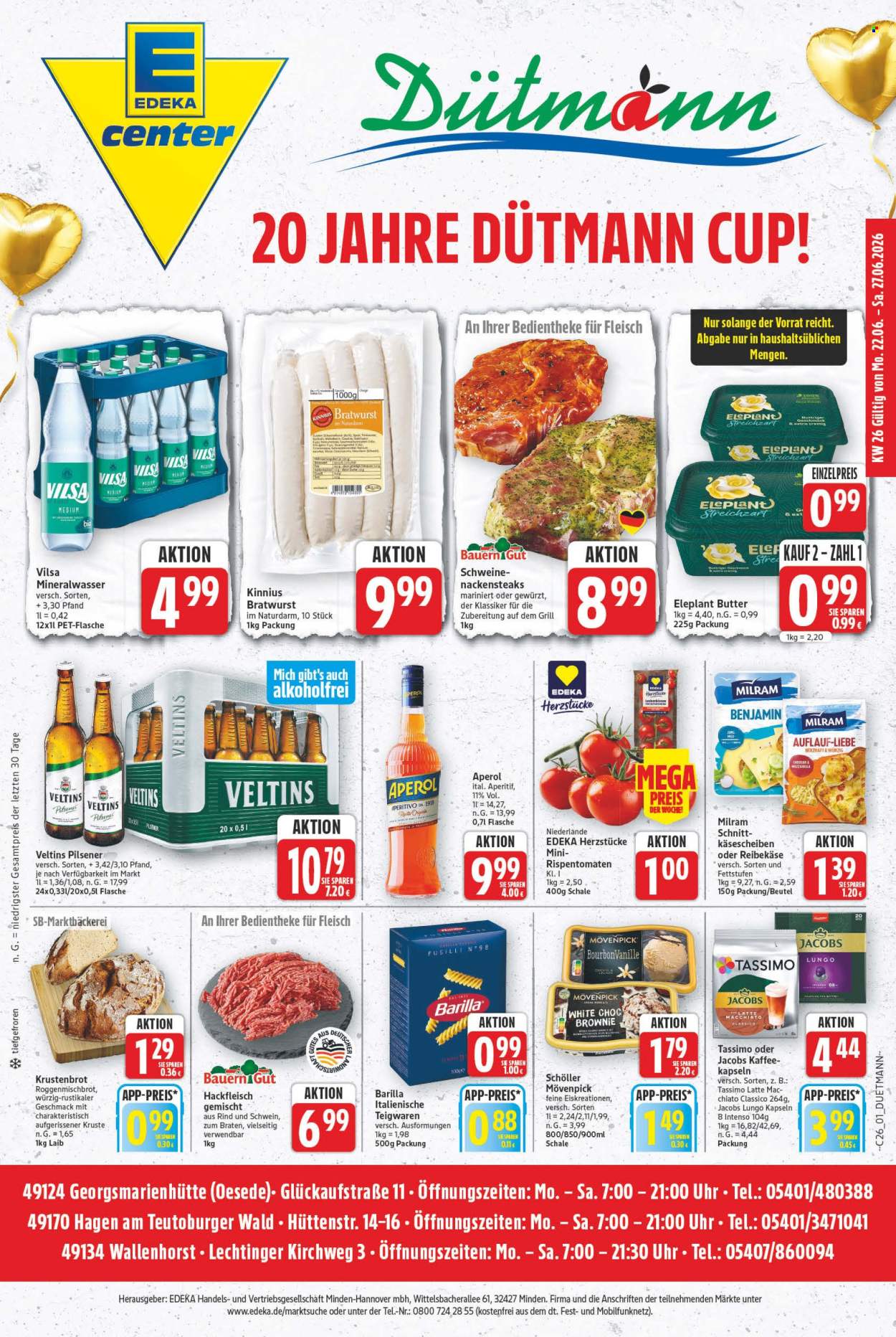 E center Prospekte  - 22.06.2026 - 27.06.2026. Seite 1
