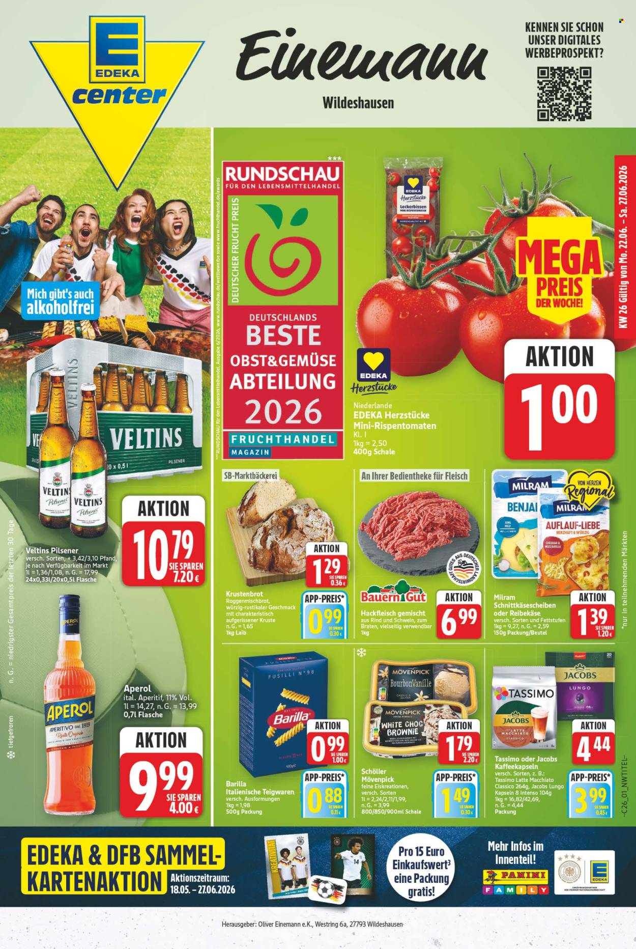 E center Prospekte  - 22.06.2026 - 27.06.2026. Seite 1