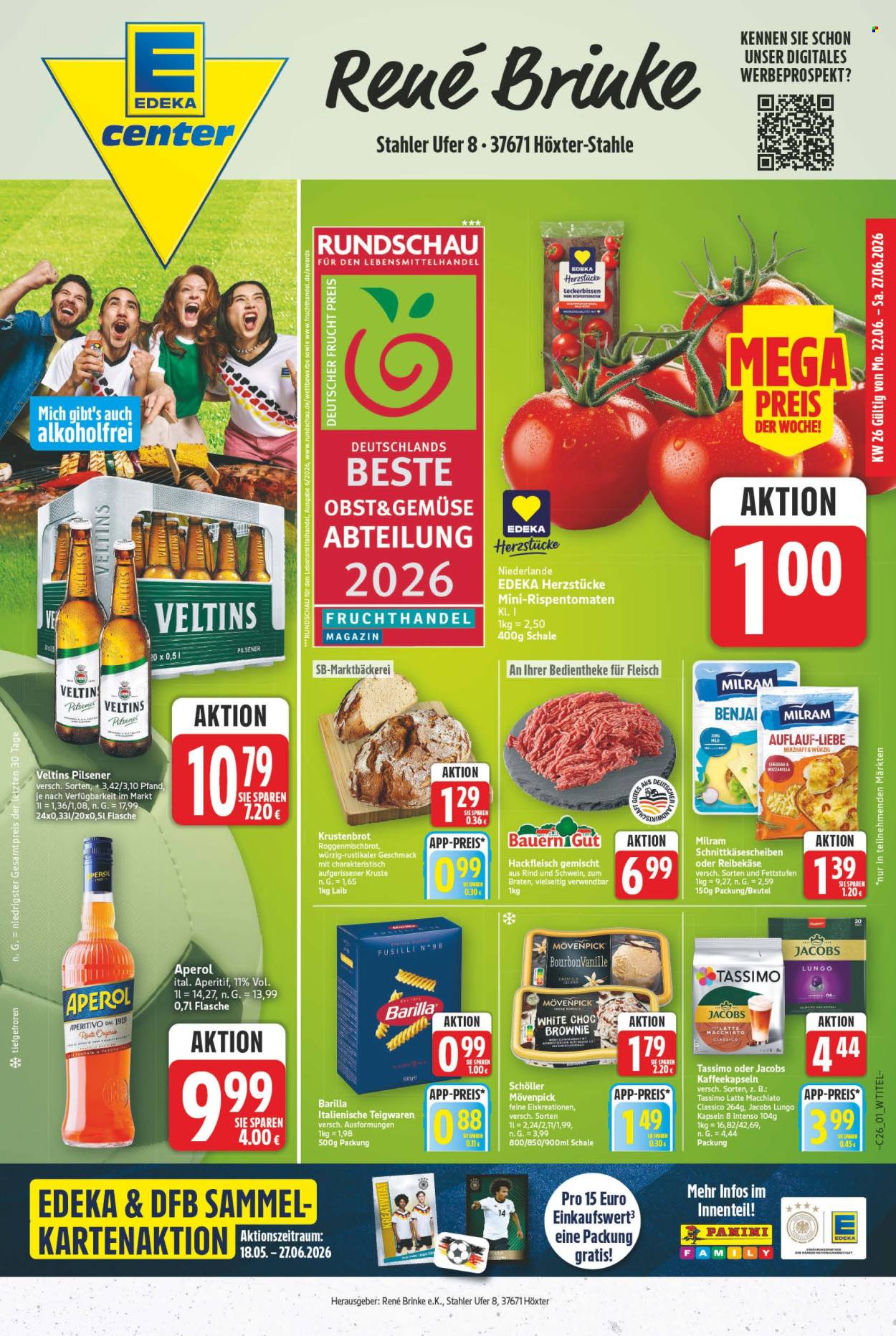 E center Prospekte  - 22.06.2026 - 27.06.2026. Seite 1
