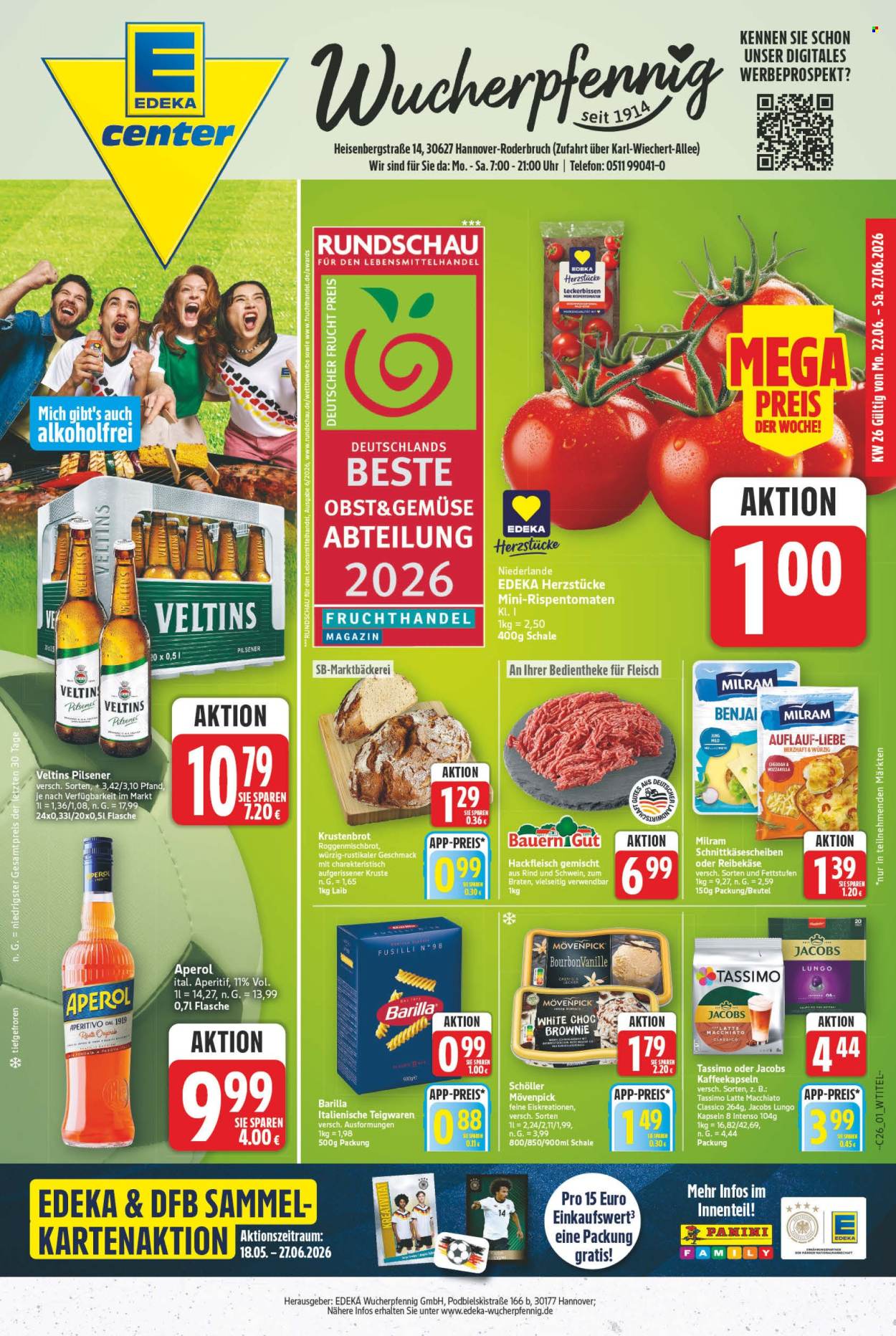 E center Prospekte  - 22.06.2026 - 27.06.2026. Seite 1