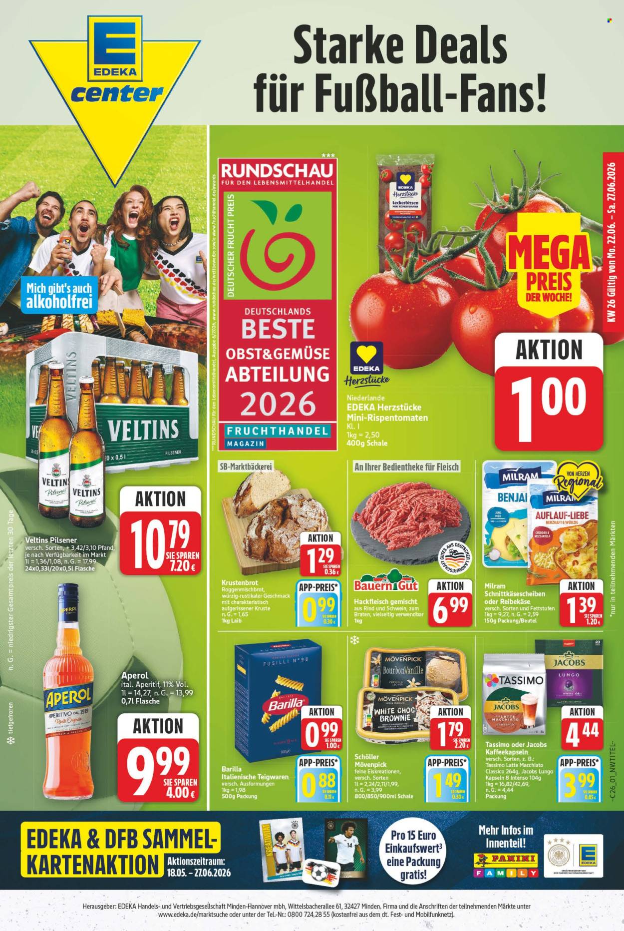 E center Prospekte  - 22.06.2026 - 27.06.2026. Seite 1