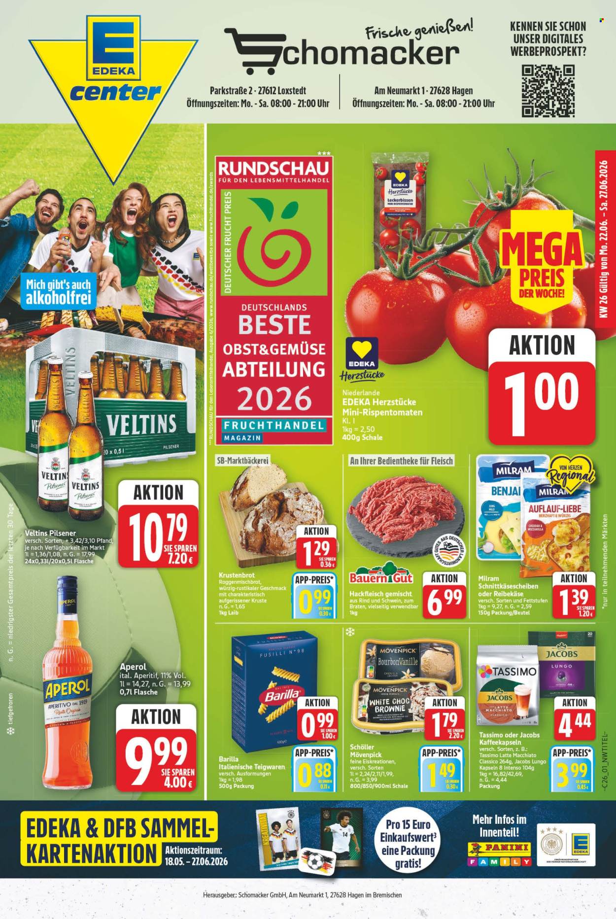 E center Prospekte  - 22.06.2026 - 27.06.2026. Seite 1