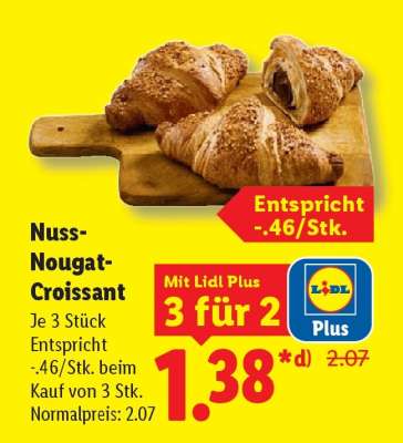 Nuss-Nougat-Croissant