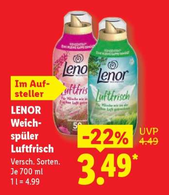 Lenor Weichspüler Luftfrisch