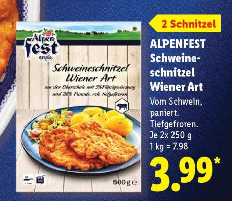 ALPENFEST Schweineschnitzel Wiener Art