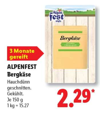 Alpenfest Bergkäse