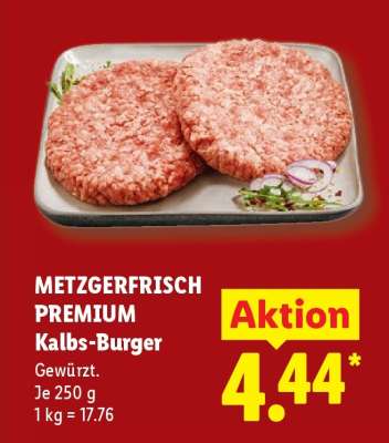 Metzgerfrisch Premium Kalbs-Burger