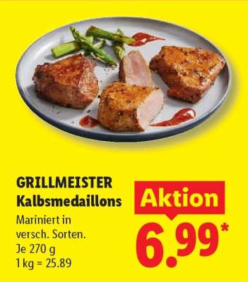 Grillmeister Kalbsmedaillons