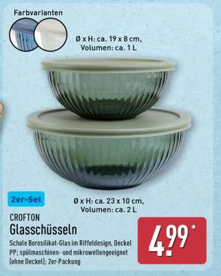 CROFTON Glasschüsseln