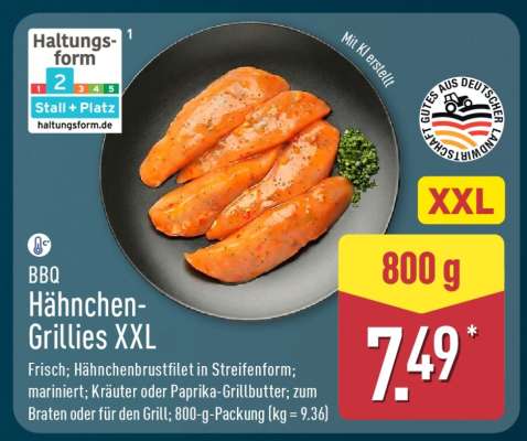 BBQ Hähnchen-Grillies XXL