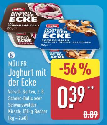 MÜLLER Joghurt mit der Ecke