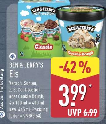 BEN & JERRY’S Eis