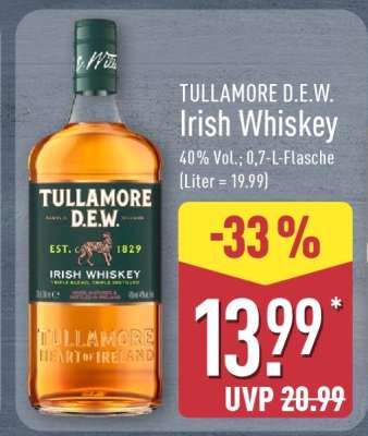 TULLAMORE D.E.W. Irish Whiskey