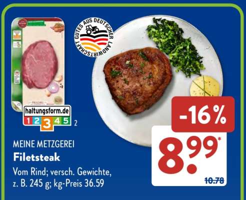 MEINE METZGEREI Filetsteak