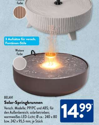 BELAVI Solar-Springbrunnen