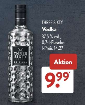 Three Sixty Vodka*