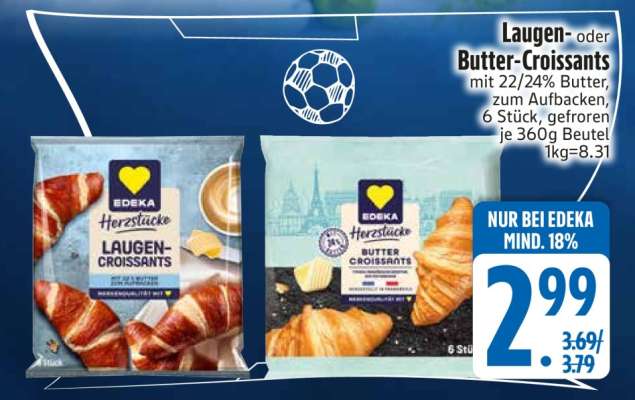 Laugen- oder Butter-Croissants