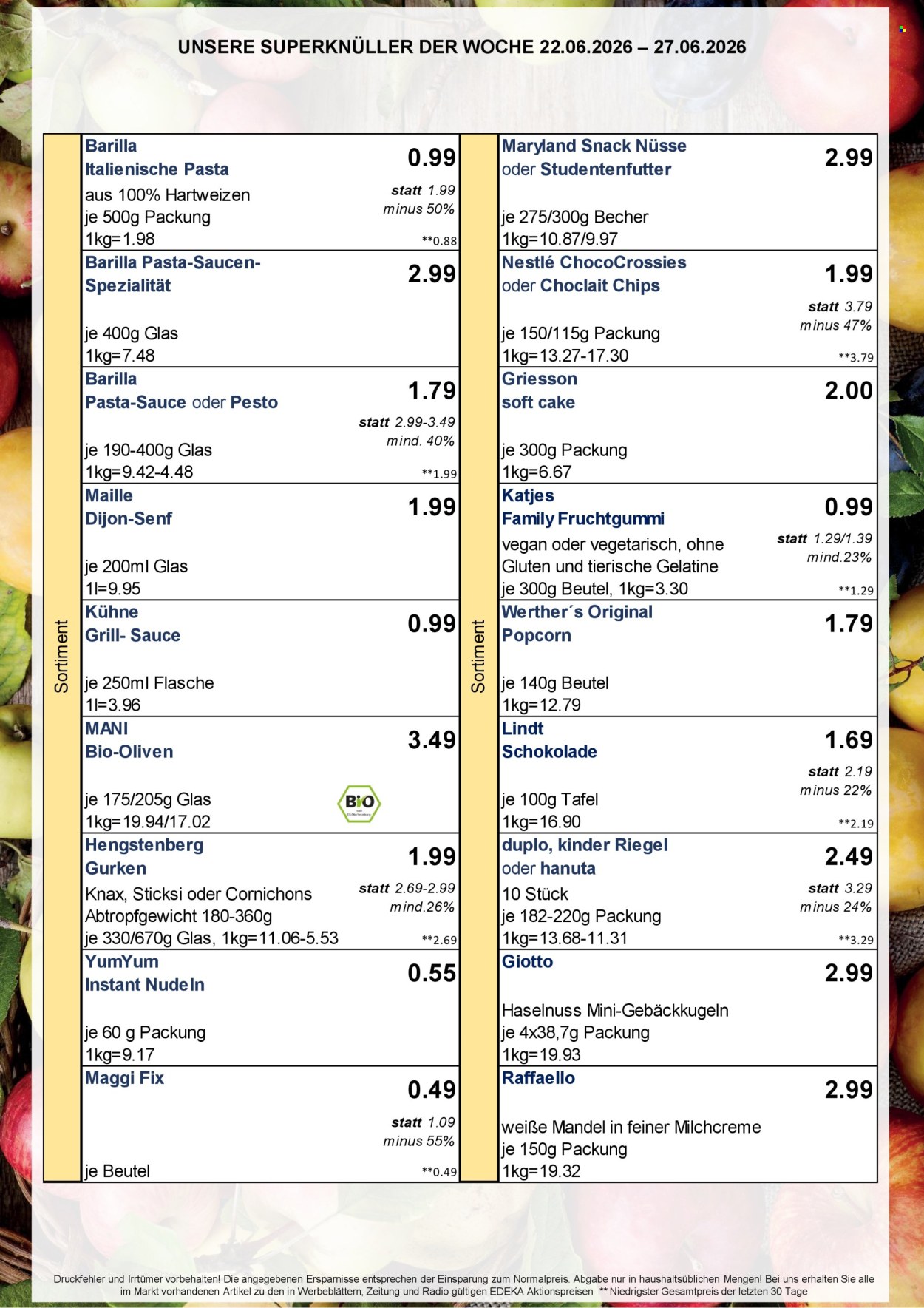 Edeka Prospekte  - 22.06.2026 - 27.06.2026. Seite 2